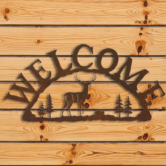 AS-3017 White Tail Deer Address Sign