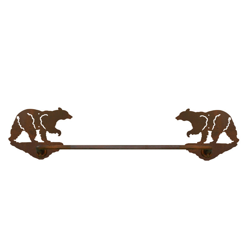 Black Bear Hand Towel Bar