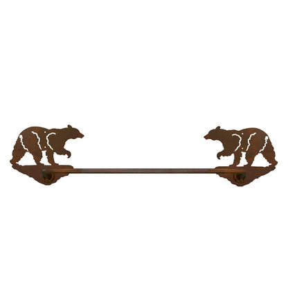 Black Bear Hand Towel Bar
