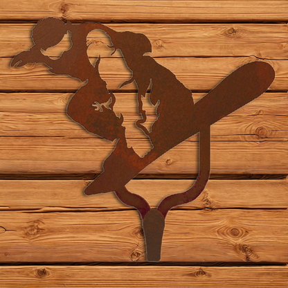 CHL-227 Snowboarder Large Single Coat Hook