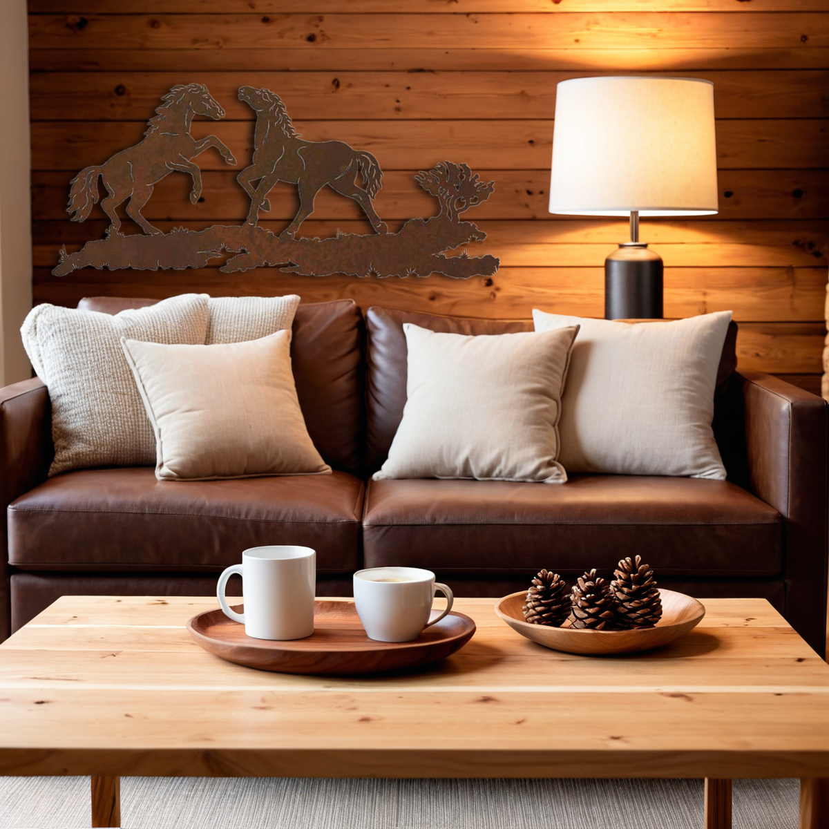 Wild Horses Wall Art - 57"