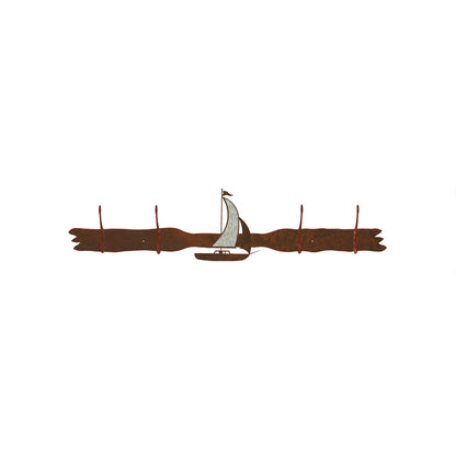 Sailboat Burnished Four Hook
