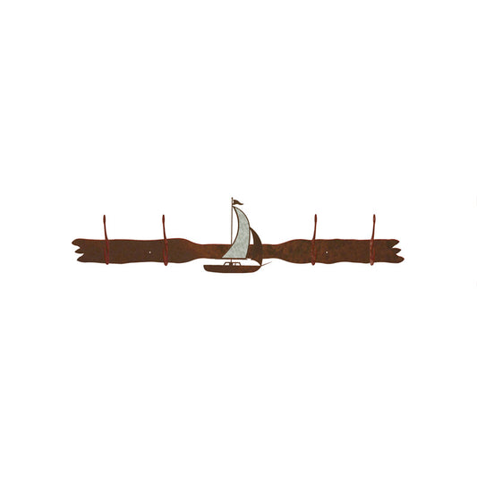Sailboat Burnished Four Hook