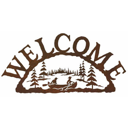 Canoe Horizontal Welcome Sign