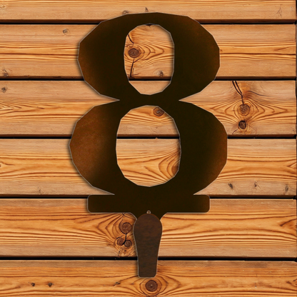 CHL-508 8 Lodge Font Single Coat Hook