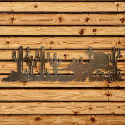 WA-6040 Desert Scene Wall Art - 57"
