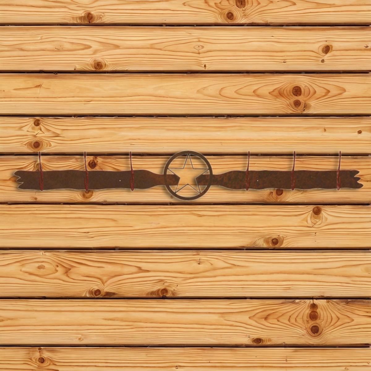 CH-5666 Texas Star Six Hook Burnished