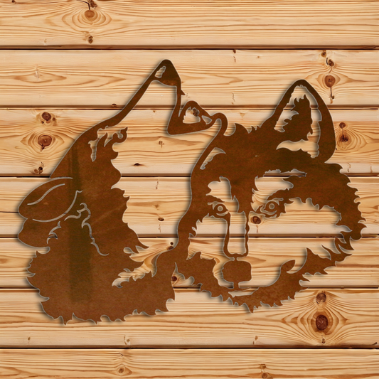 WA-3088 Wolves Wall Art - 30"