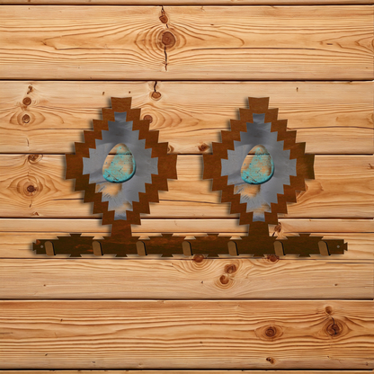 KC-2041 Desert Diamond with Turquoise Key Chain Holder