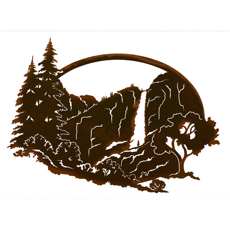 Yosemite Falls Oval Wall Art - 26"