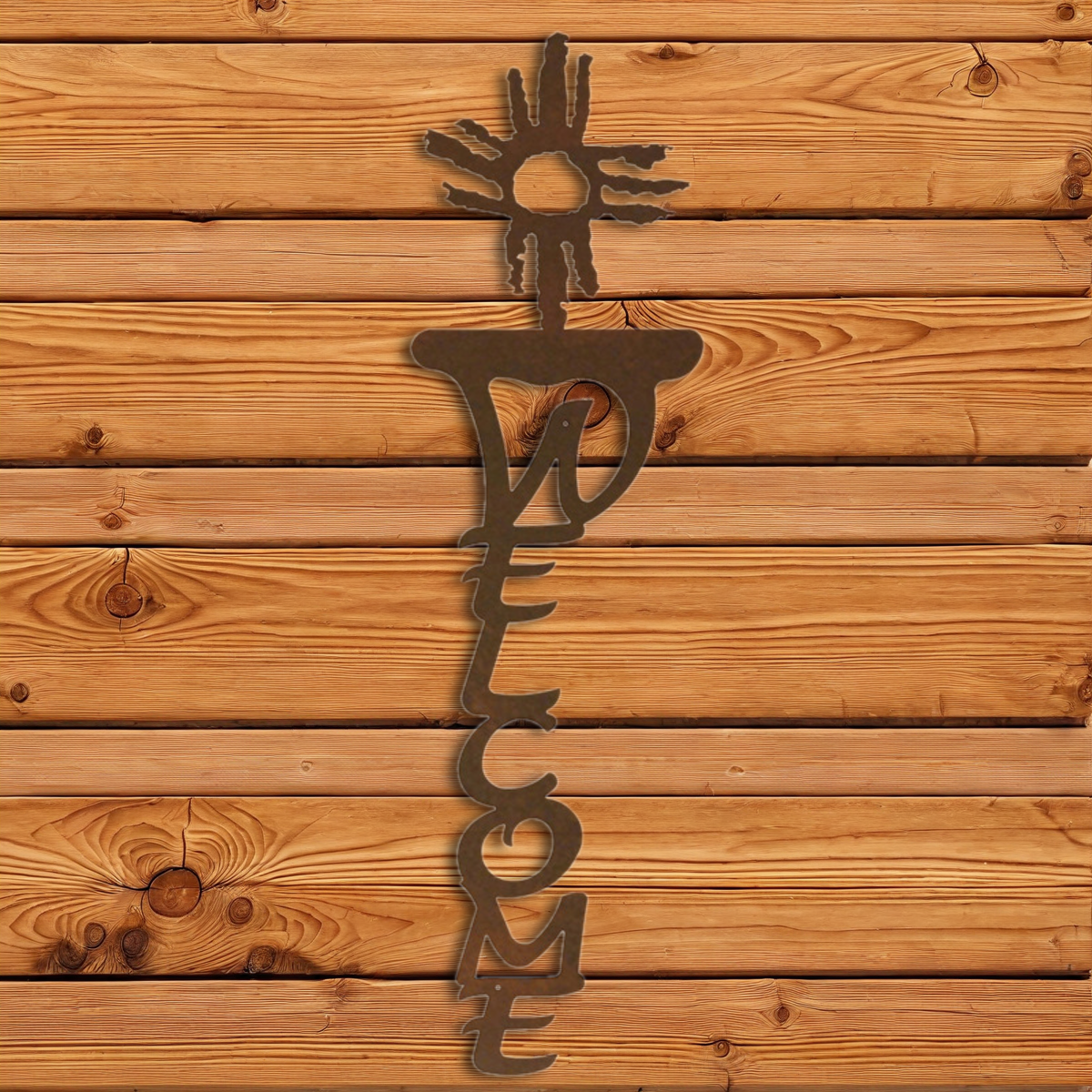 WE-2060 Southwest Sun Vertical Welcome Sign