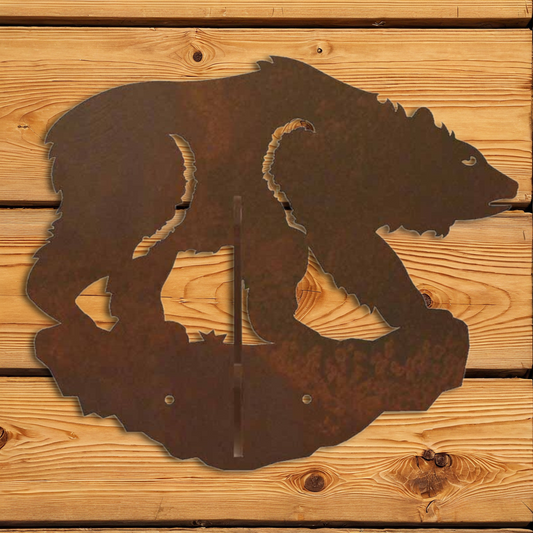 CH-5206 Brown Bear Double Coat Hook