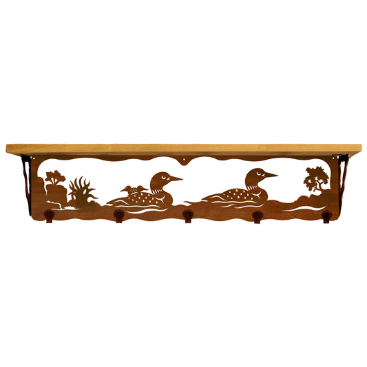 Loon 34" Coat Hook Shelf
