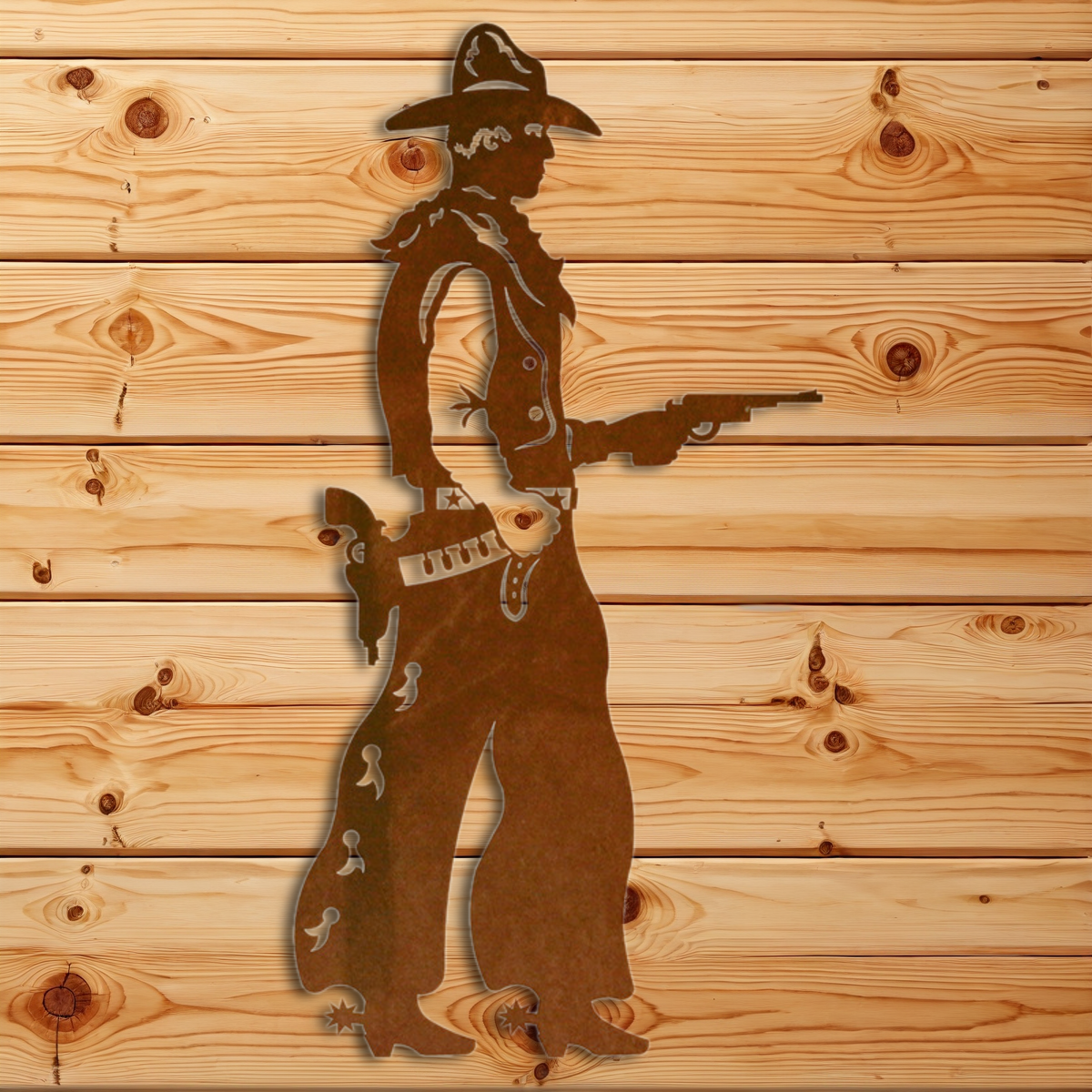 WA-3008 Pistol Cowboy Wall Art - 30"
