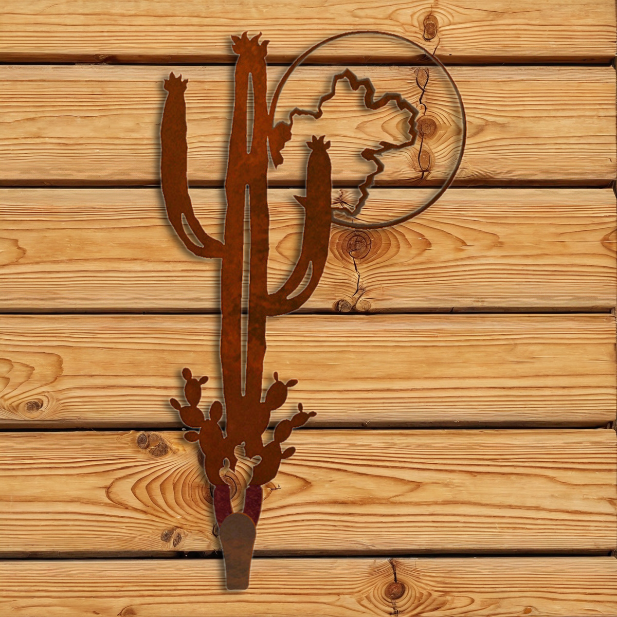 CHL-122 Desert Moon Large Single Coat Hook Burnished