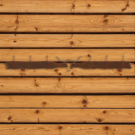 CH-5637 Longhorn Six Hook Burnished