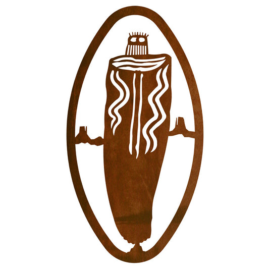 Barrier Ghost Oval Vertical Wall Art