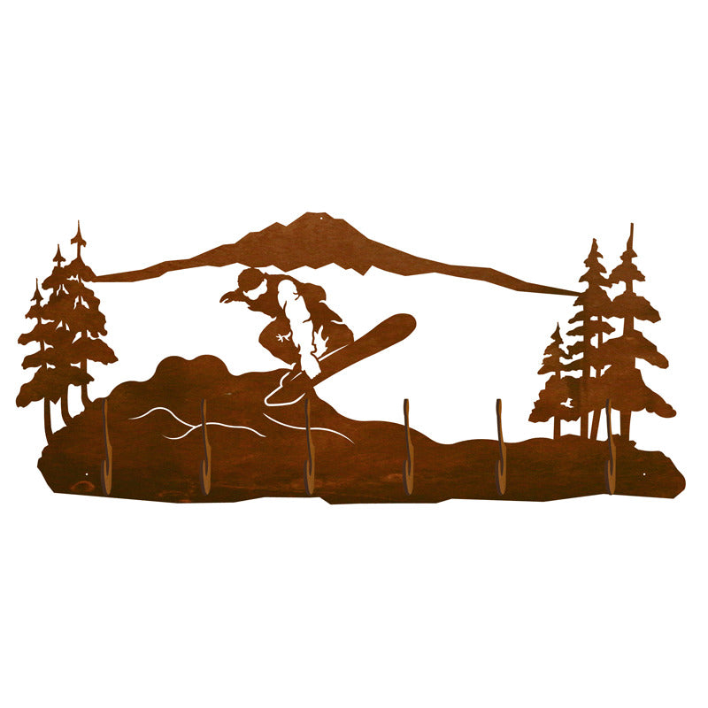 Snowboarder Scenic Six Hook