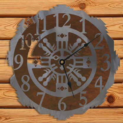 CL-5109 Sand Painting 12" Round Clock