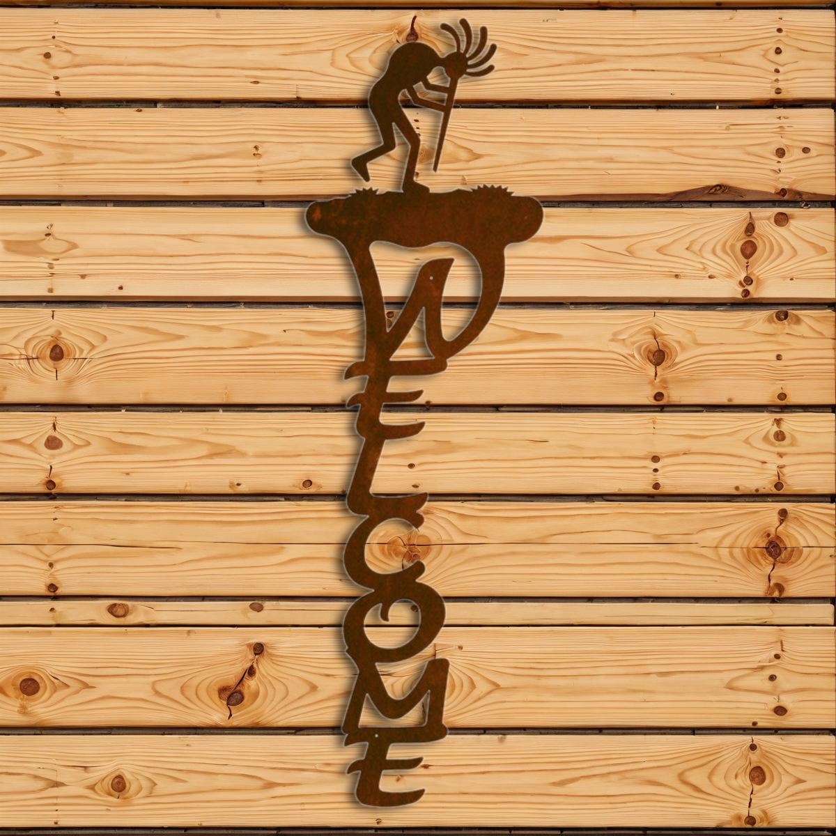 WE-2026 Kokopelli Vertical Welcome Sign