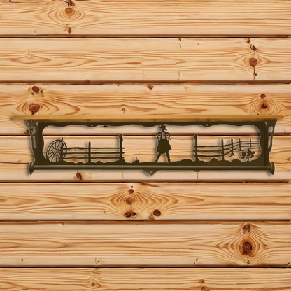 BA-3410 Cowgirl 34" Towel Bar Shelf