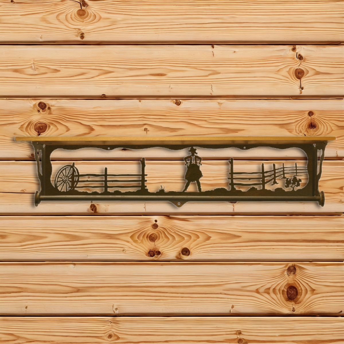 BA-3410 Cowgirl 34" Towel Bar Shelf