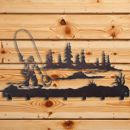 KC-2075 Fly Fisherman Key Chain Holder