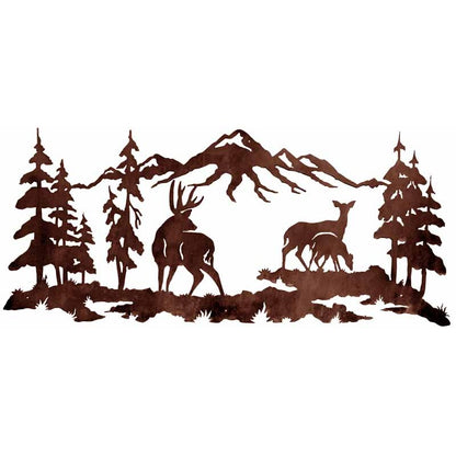 Deer Family Wall Art - 57"