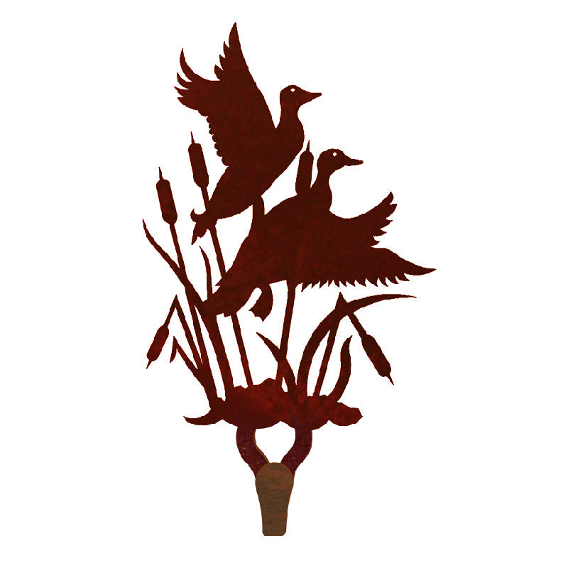 Ducks in the Cattail Large Single Coat Hook