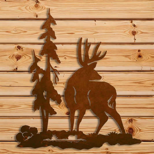 WA-3035 Mule Deer Wall Art - 30"