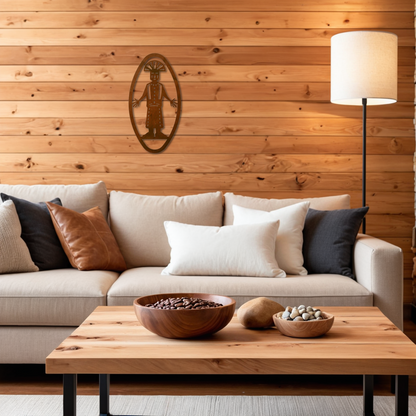 Kachina #6 Oval Wall Vertical