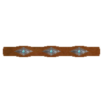 RR-6006 Desert Diamond with Turquoise 36" Rug Holder