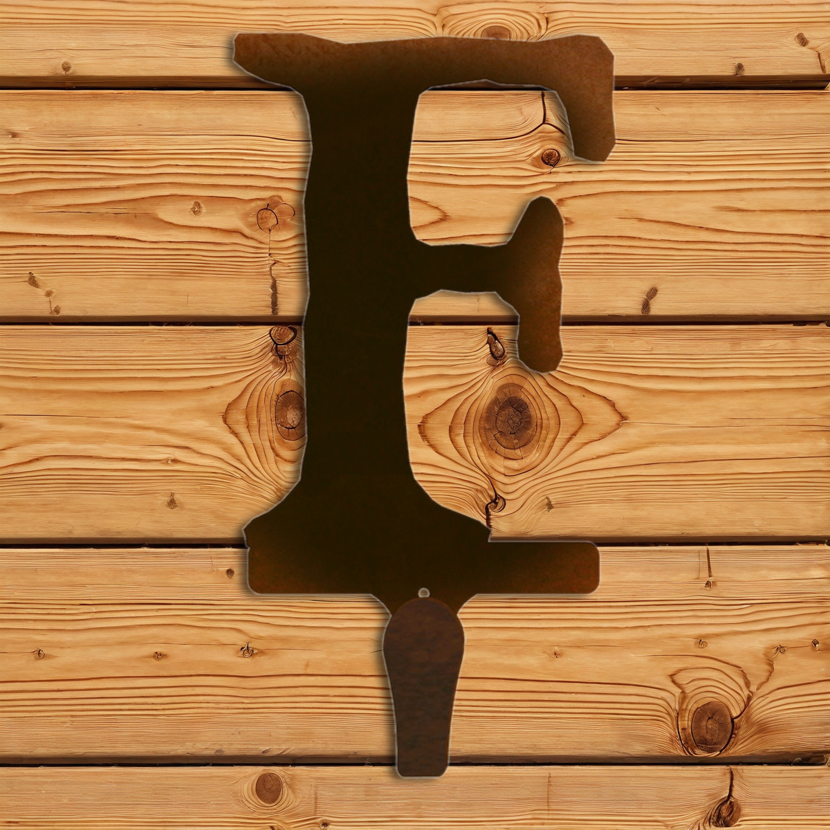 CHL-515 F Lodge Font Single Coat Hook