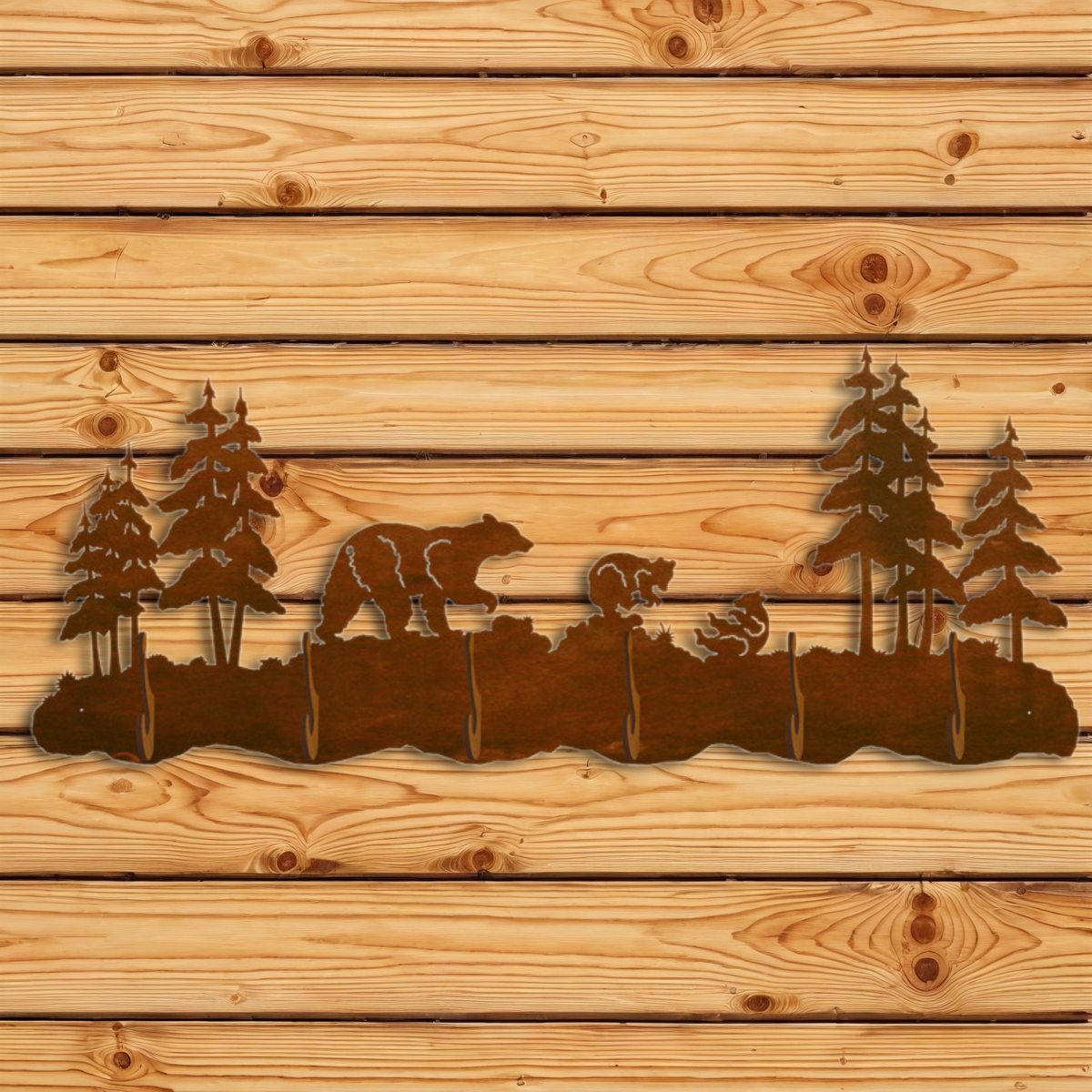 CH-5754 Bear Family Scenic Six Hook