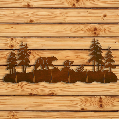 CH-5754 Bear Family Scenic Six Hook