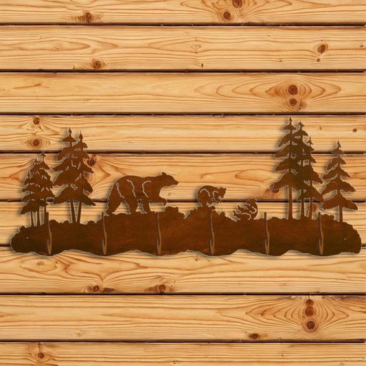 CH-5754 Bear Family Scenic Six Hook