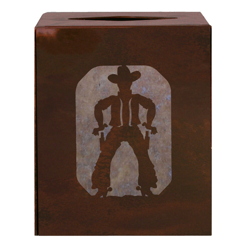 TC-9316 Cowboy Square Tissue Box Cover