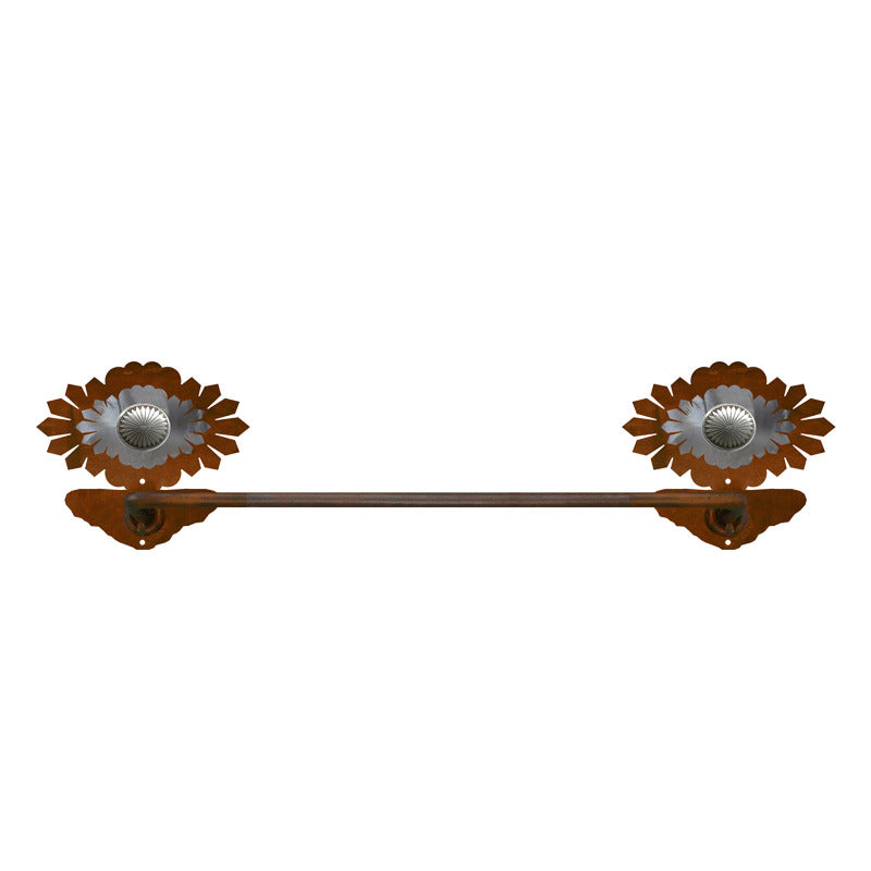 Sunburst Concho Hand Towel Bar