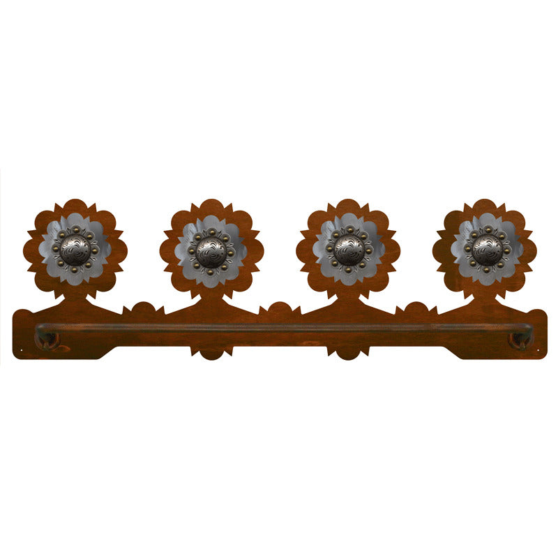 BA-8541 Round Pico Silver Scenic Towel Bar