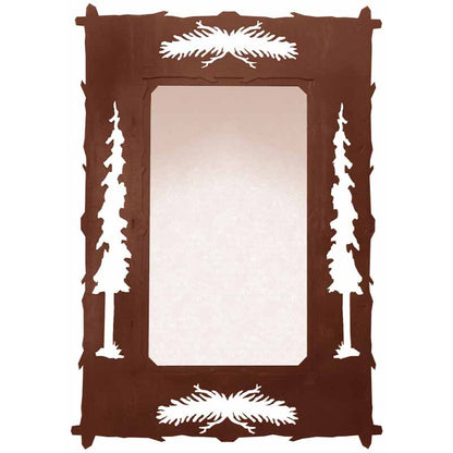 36" Pine Cone/Tree Mirror