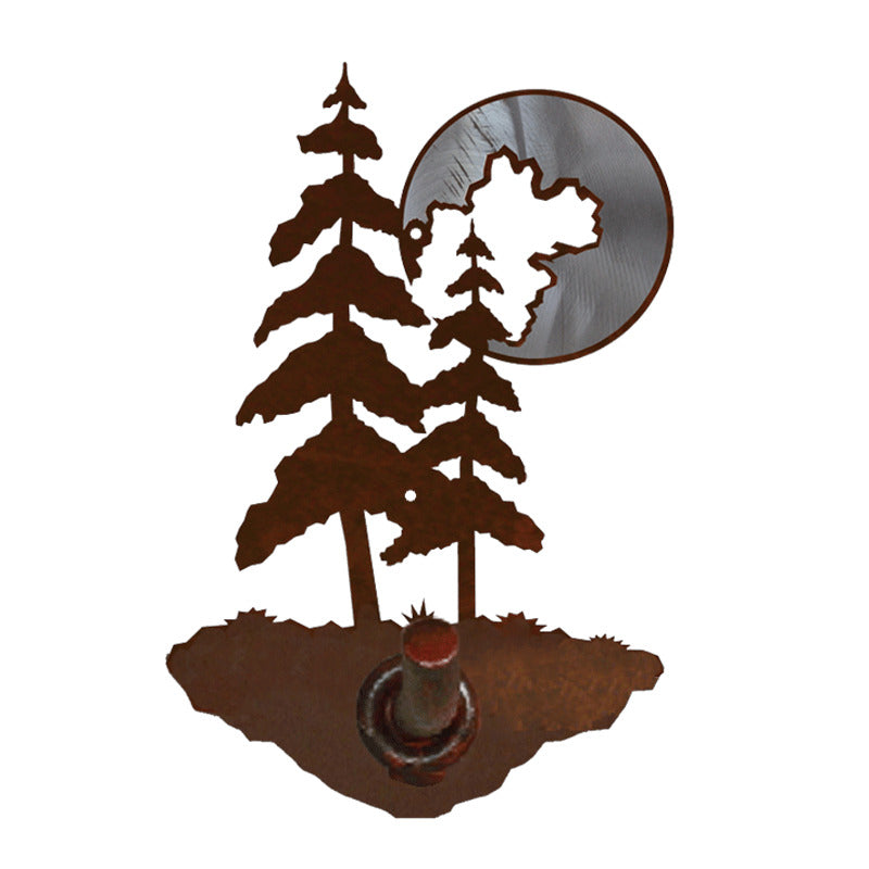 BA-8253 Pine & Moon Robe Hook Burnished