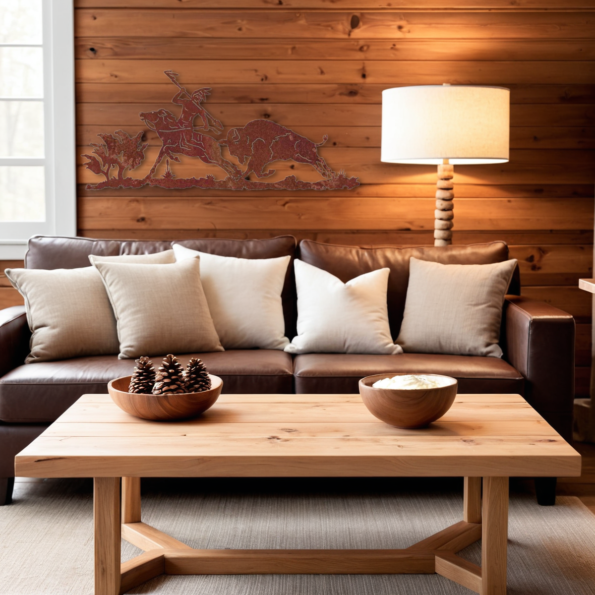 Buffalo Hunter Wall Art - 57"