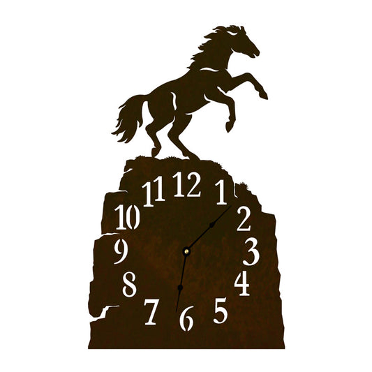 CL-7040 Rearing Horse Table Clock