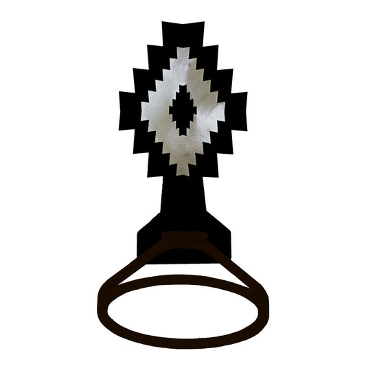 Desert Diamond Towel Ring Burnished