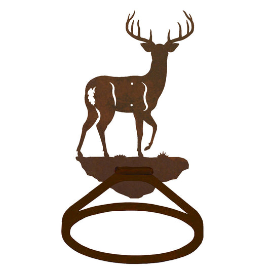 BA-8391 White Tail Deer Towel Ring