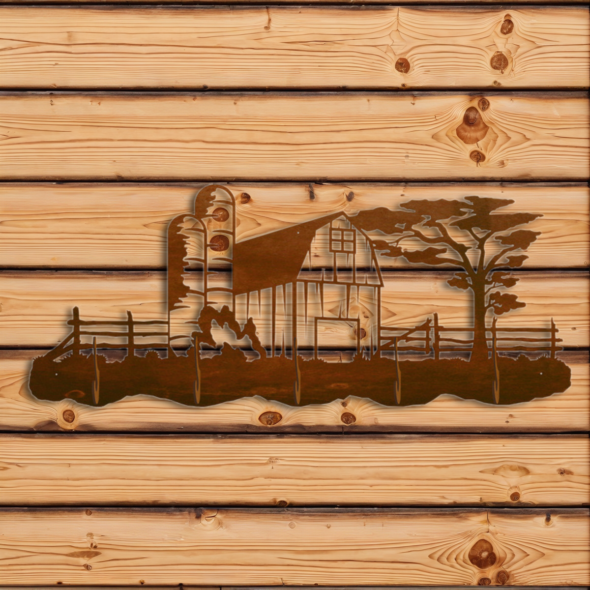 CH-5552 Barnyard Scenic Five Hook