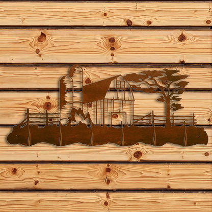 CH-5752 Barnyard Scenic Six Hook