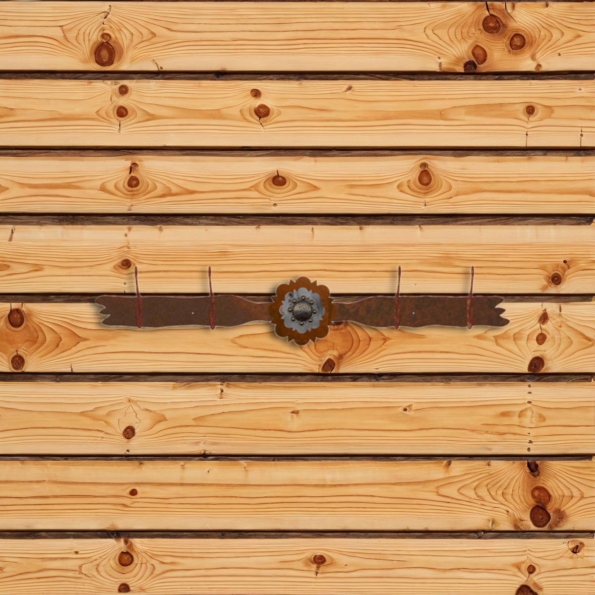 CH-4616 Round Silver Pico Concho Six Hook