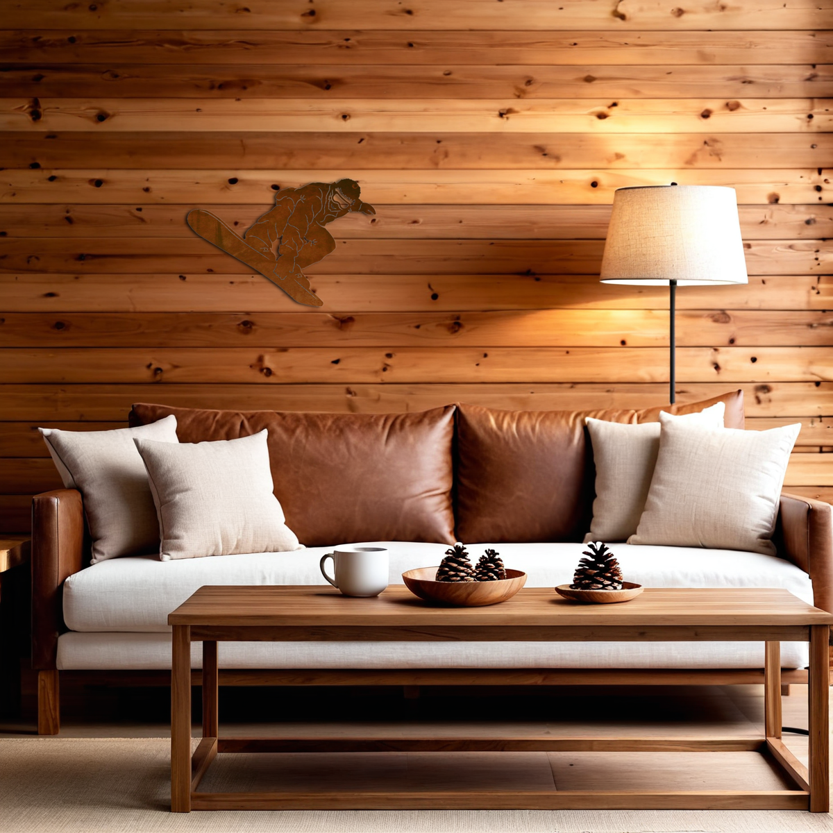 Snow Boarder Wall Art - 30"