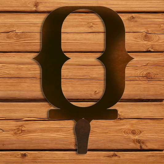 CHL-624 O Western Font Single Coat Hook